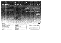 Yamaha CDX-420 - Owners Manual 